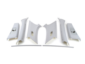 Genuine BMW A-B-C Pillar Cover Kit - Gray - E46 323Ci 325Ci 328Ci 330Ci M3