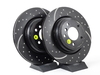EBC Rear Cross Drilled & Slotted Brake Rotors - Pair (336X22) GD1361 View 1