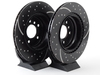 EBC Rear Cross Drilled & Slotted Brake Rotors - Pair (336X22) GD1361 View 3