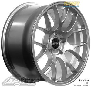 APEX EC-7 18x10" ET43 Race Silver Wheel 21.95lbs -PROFILE 2