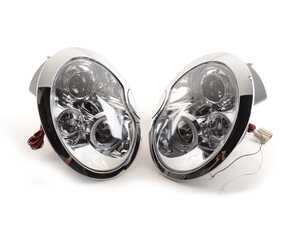 MINI R53 Halo LED Projector Chrome Headlights - Pair 2LHP-MINI01-TM