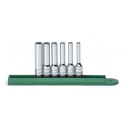 Gear Wrench 6 Pc. 1/4" Drive Deep External TORX Socket Set KDT80322