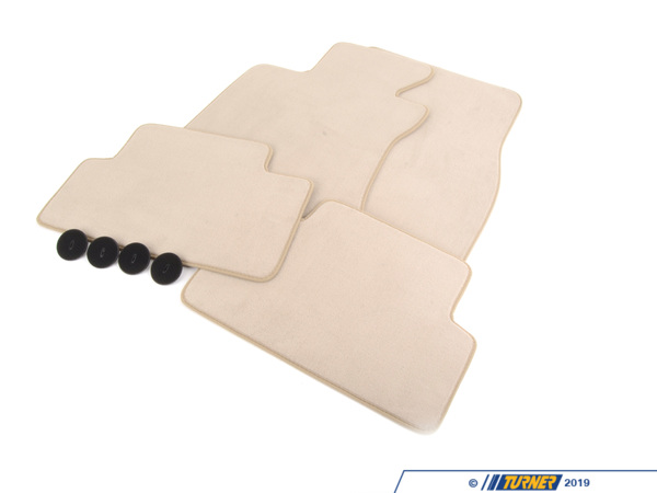 Genuine BMW Genuine BMW Set Of Floor Mats Velours Creambeige - 51479117347 - E63 51479117347