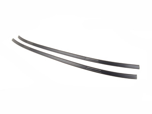 Genuine BMW Roof Molding Set - Matte Black - Left & Right - E90