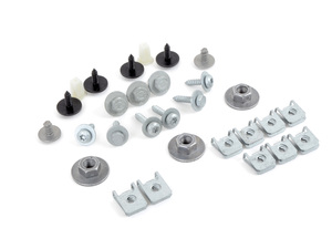 Rear bumper mounting hardware