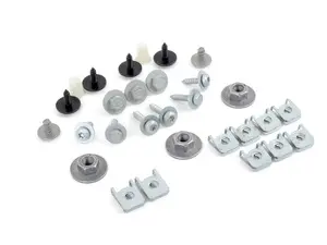 Rear bumper mounting hardware