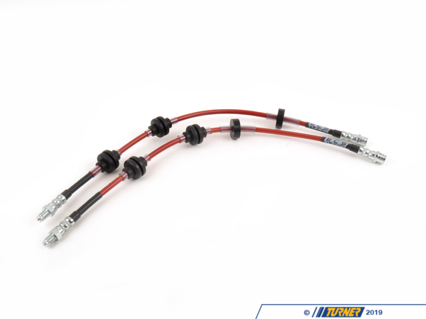 ECS ECS Tuning Exact-Fit Stainless Steel Brake Lines (Front) - E9X E82/88 Z4 024422ECS01