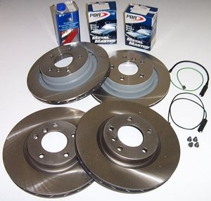 Complete Front and Rear Brake Package - 1993-1995 540i (not M-Sport edition)