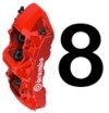 Brembo Brembo Front 8-piston Big Brake Kit - E53 X5 2000-2006 1G1.9002A View 1