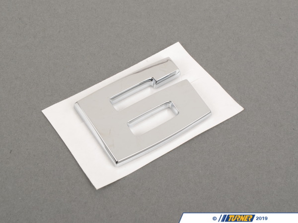 Genuine BMW Genuine BMW Emblem Adhered Rear "6" - 51141965978 51141965978