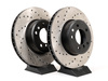 StopTech Cross-Drilled Brake Rotors - Front - E60 5 Series 6 Cyl 525/528/530/535 (Many, See List) (pair) - (NO LONGER AVAILABLE) 34116753221CD View 3
