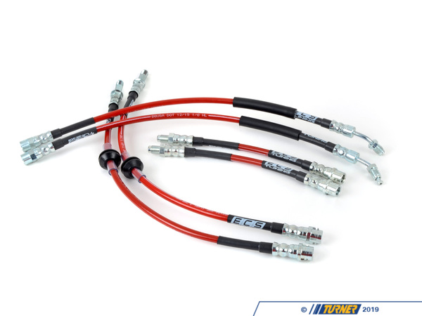 ECS ECS Tuning Exact-Fit Stainless Steel Brake Lines (Full Kit) - E85/86 Z4 M Coupe/Roadster 002562ecsKT2