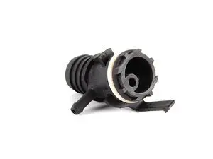 Genuine BMW Air Hose Connector with O-Ring - Intake Manifold to Idle Control Valve Hose (Clips Into Manifold) - E34 E36