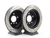 StopTech Cross-Drilled Brake Rotors - Rear - E9X 325Xi/328Xi, E91 328i, E93 328i (pair) - (NO LONGER AVAILABLE) 34216764653CD View 3