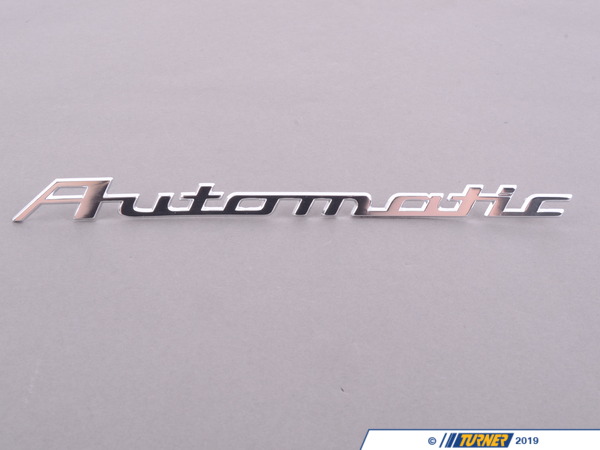 Genuine BMW Genuine BMW Automatic Script Badge - 2002 - (NO LONGER AVAILABLE) 51141802320