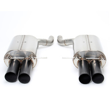 E60 M5 Dinan Stainless Axle-Back Exhaust - Black Tips