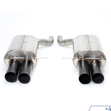 Dinan E60 M5 Dinan Stainless Axle-Back Exhaust - Black Tips D660-0009A-BLK
