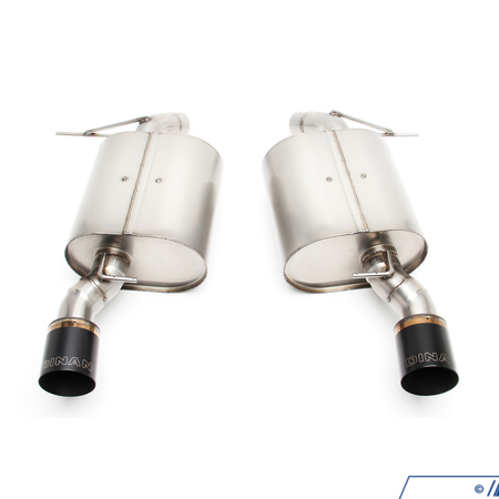 Dinan E92 335i Dinan Free Flow Axle-Back Exhaust - Black Tips D660-0011-BLK