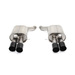 Dinan F06 M6 GranCoupe Stainless Axle-Back Exhaust - Black Tips D660-0049-BLK View 1