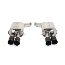F06 M6 GranCoupe Stainless Axle-Back Exhaust - Black Tips