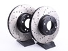 StopTech Cross-Drilled Brake Rotors - Front - E39 540i (up to 3/00), E38 740i/il, E31 (pair) - (NO LONGER AVAILABLE) 34111159895CD View 1