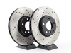 StopTech Cross-Drilled Brake Rotors - Front - E70 X5 3.0si, xDrive30i, E71 X6, F15 X5, F16 X6 - (NO LONGER AVAILABLE) 34116771985CD View 1
