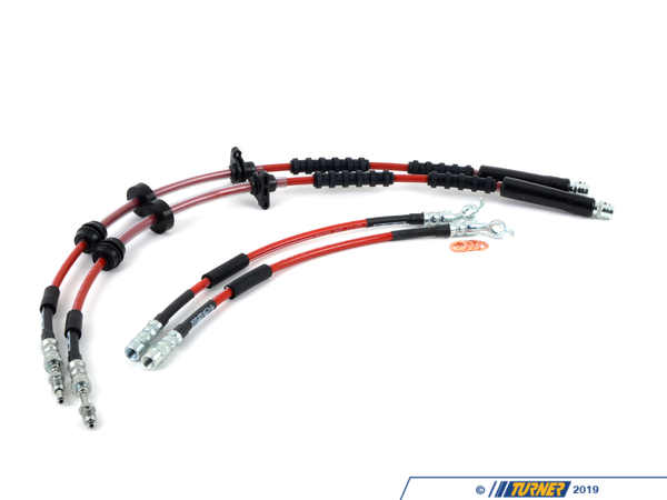 ECS ECS Tuning Exact-Fit Stainless Steel Brake Lines (Full Kit) - F06/10/12/13 M5 M6 002563ECS01KT1