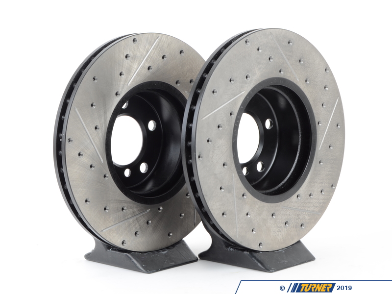 StopTech 12-15 BMW 335i Drilled Left Front Rotor