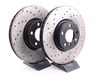 StopTech Cross-Drilled Brake Rotors - Front - E70 X5 4.8i 35d, E71 X6 35 (pair) - (NO LONGER AVAILABLE) 34116771986CD View 1