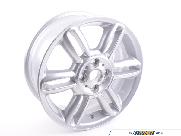 Genuine MINI Genuine MINI Light Alloy Rim, Silver 61/2Jx16 Et:48 - 36116791940 36116791940