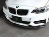3D Design F22 M235 M Sport 3D Design Carbon Fiber Front Lip Spoiler 3101-22211 View 1