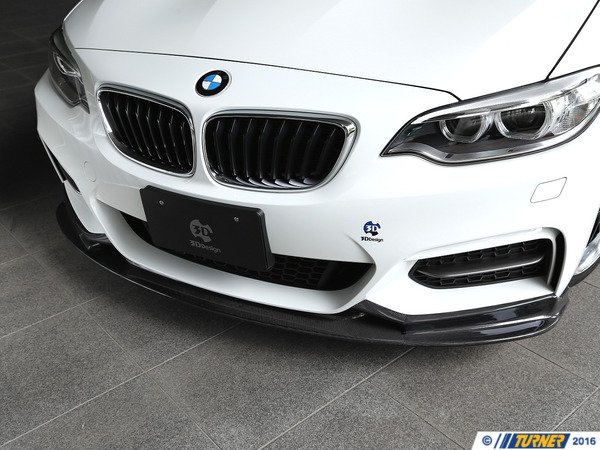 3D Design F22 M235 M Sport 3D Design Carbon Fiber Front Lip Spoiler 3101-22211