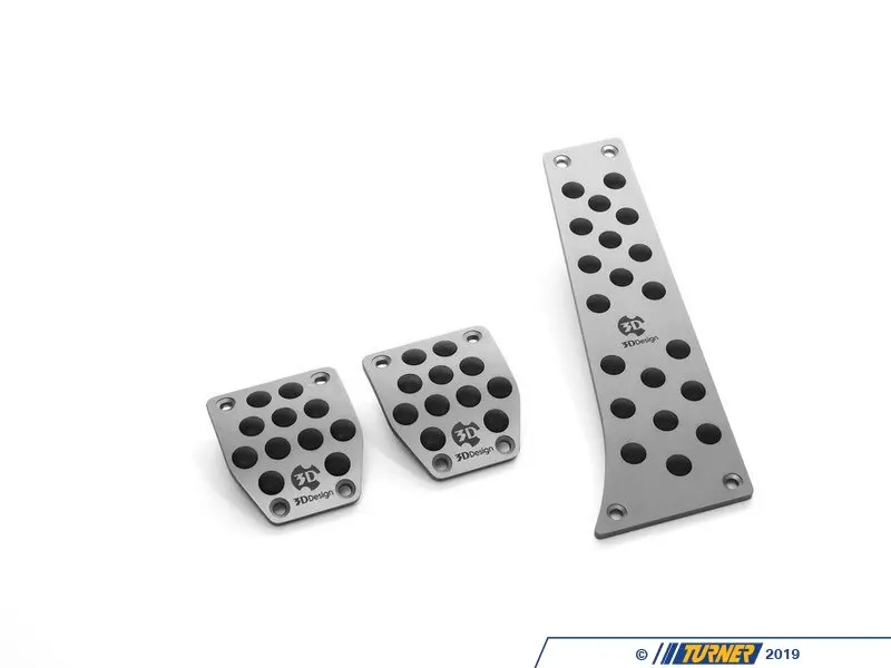 6102-00211 - 3D Design Aluminum Pedal Set - Manual | Turner Motorsport