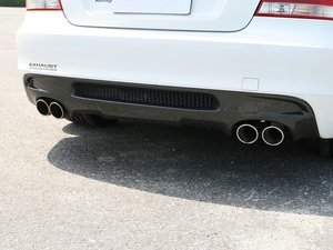 E82 128I/135i M Sport 3D Design Carbon Fiber Rear Diffuser - Quad Exhaust