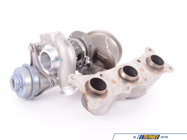 Mitsubishi Turbocharger OEM Mitsubishi Rear Turbocharger With Exhaust Manifold (New) - E82 135i N54, E60 535i/xi N54 11657649291