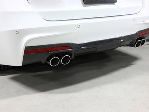 F30 320/328 3D Design Carbon Fiber Rear Diffuser - Quad Exhaust