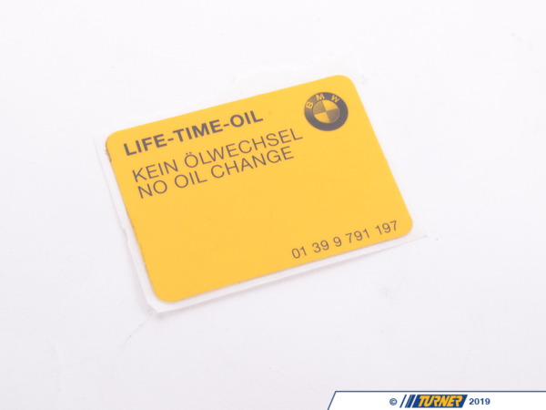 Genuine BMW Genuine BMW Stick-on Label - 01399791197 01399791197