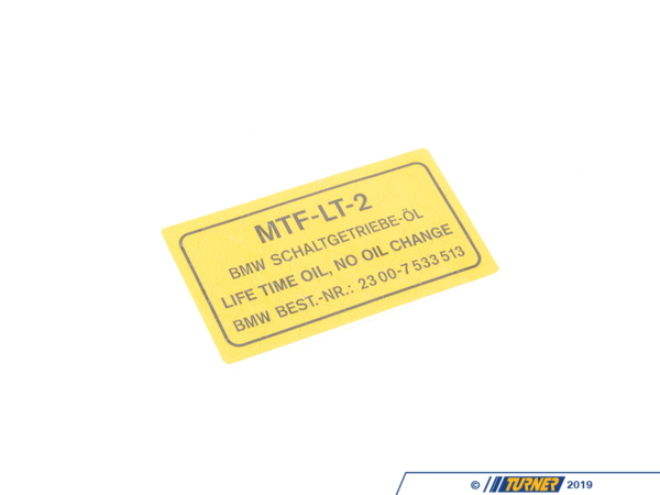 Genuine BMW Genuine BMW Stick-on Label, Transmission - 23007533514 23007533514