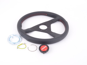 MOMO Monte Carlo Steering Wheel - Red - 350mm 