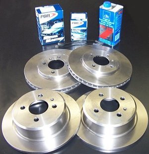 Complete Front & Rear Brake Package - E30 318i/is, 325e/i/is