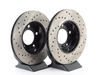 StopTech Cross-Drilled Brake Rotors - Front - E36 (except M3), E46 323i/Ci, Z3 (except M) (pair) - (NO LONGER AVAILABLE) 34111162282CD View 3