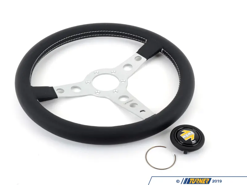 PR035BK0S - MOMO Prototipo Steering Wheel - Silver - 350mm
