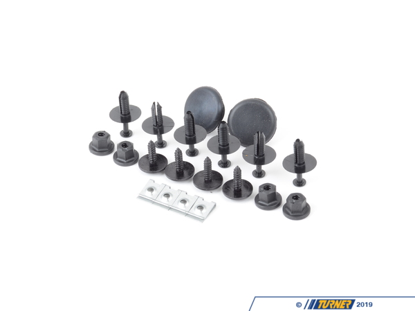 Genuine BMW Rear Fender Liner Hardware Kit 07129904217KT