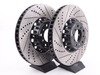 ECS E60 M5, E63 M6 ECS 2-Piece Cross-Drilled/Slotted Front Brake Rotors - Pair (374x36) 004383ecs01aKT View 1
