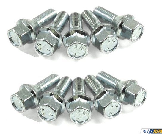 Turner Motorsport Wheel Bolt - 12x1.50 - Silver - For Most 1975-2012 BMW, MINIs TMS338601