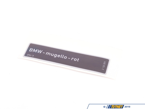 Genuine BMW LABEL 71212122203