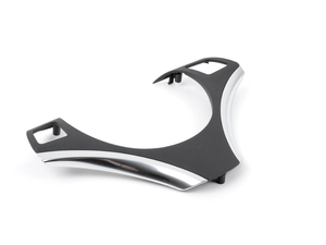 Genuine BMW Steering Wheel Cover Black/chrome Pearl Grey - 32306795587