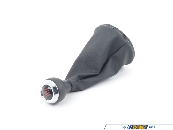 25119808704 - Genuine MINI Leather Shift Knob With Boot/6-Speed