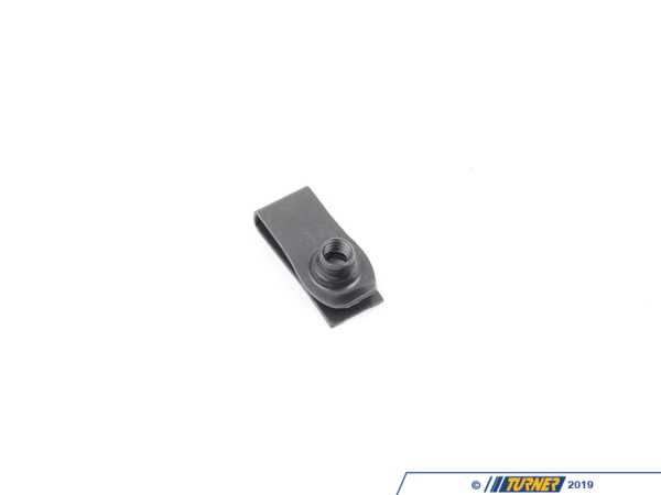 Bremmen Parts M6 X 1 mm, No-Slip Clip-On Barrel Nut, Black-Phosphate Steel 95210A175