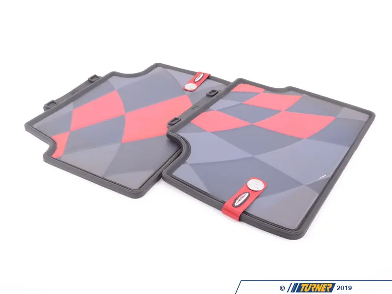 51472358059 - Genuine MINI Rear Rubber Factory Floor Mats Set JCW